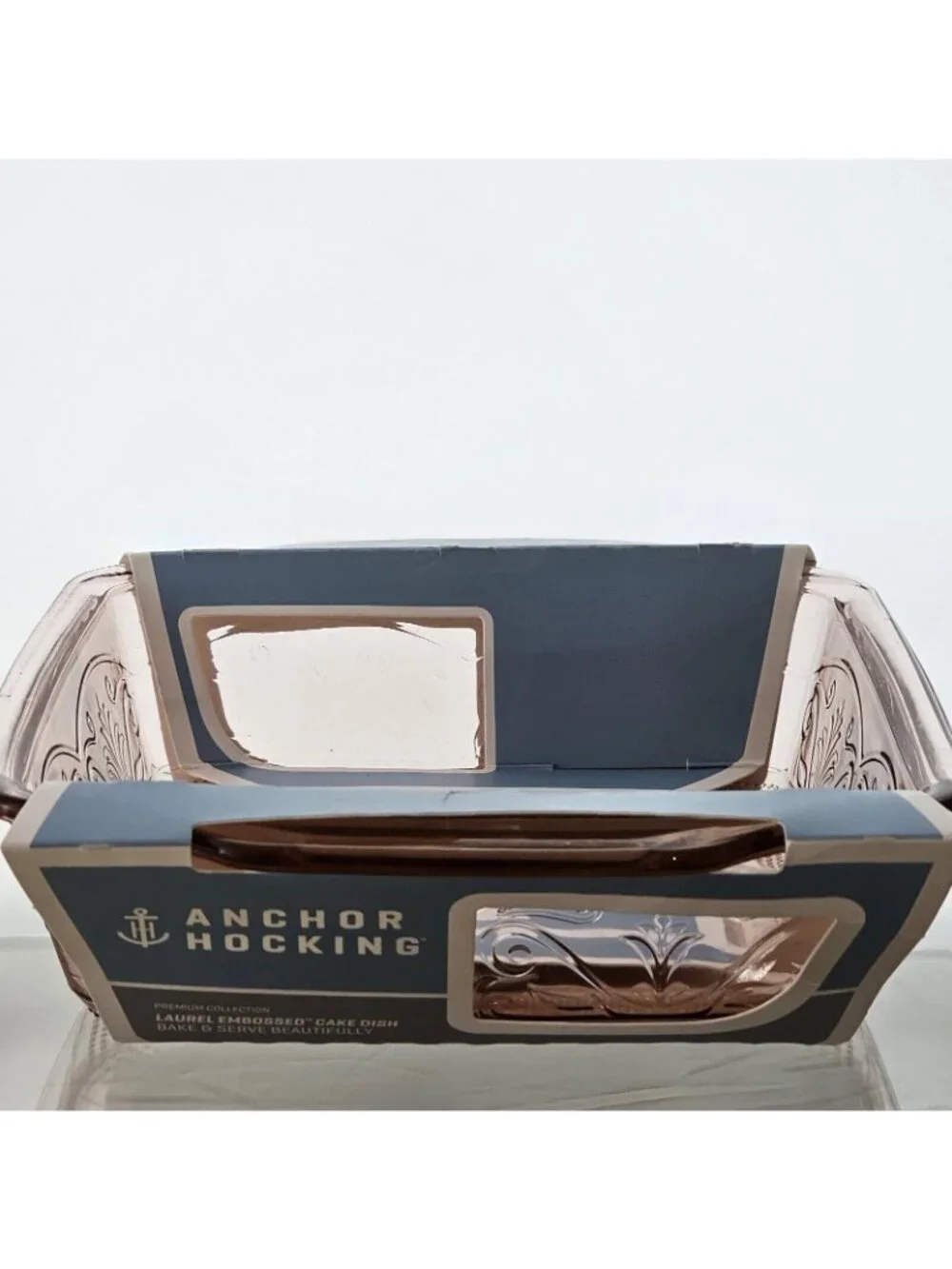 Anchor Hocking Laurel Rosewater Square Pan 8.5